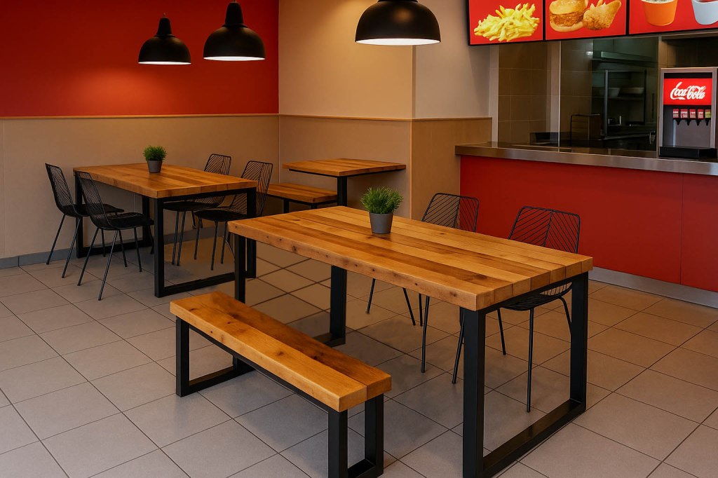muebles para local pequeño de comida rápida en Quito