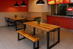 muebles para local pequeño de comida rápida en Quito